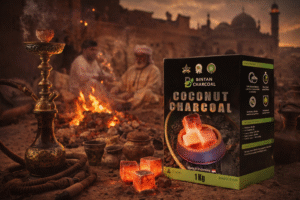 history of shisha charcoal with hookah and coconut charcoal briquettes