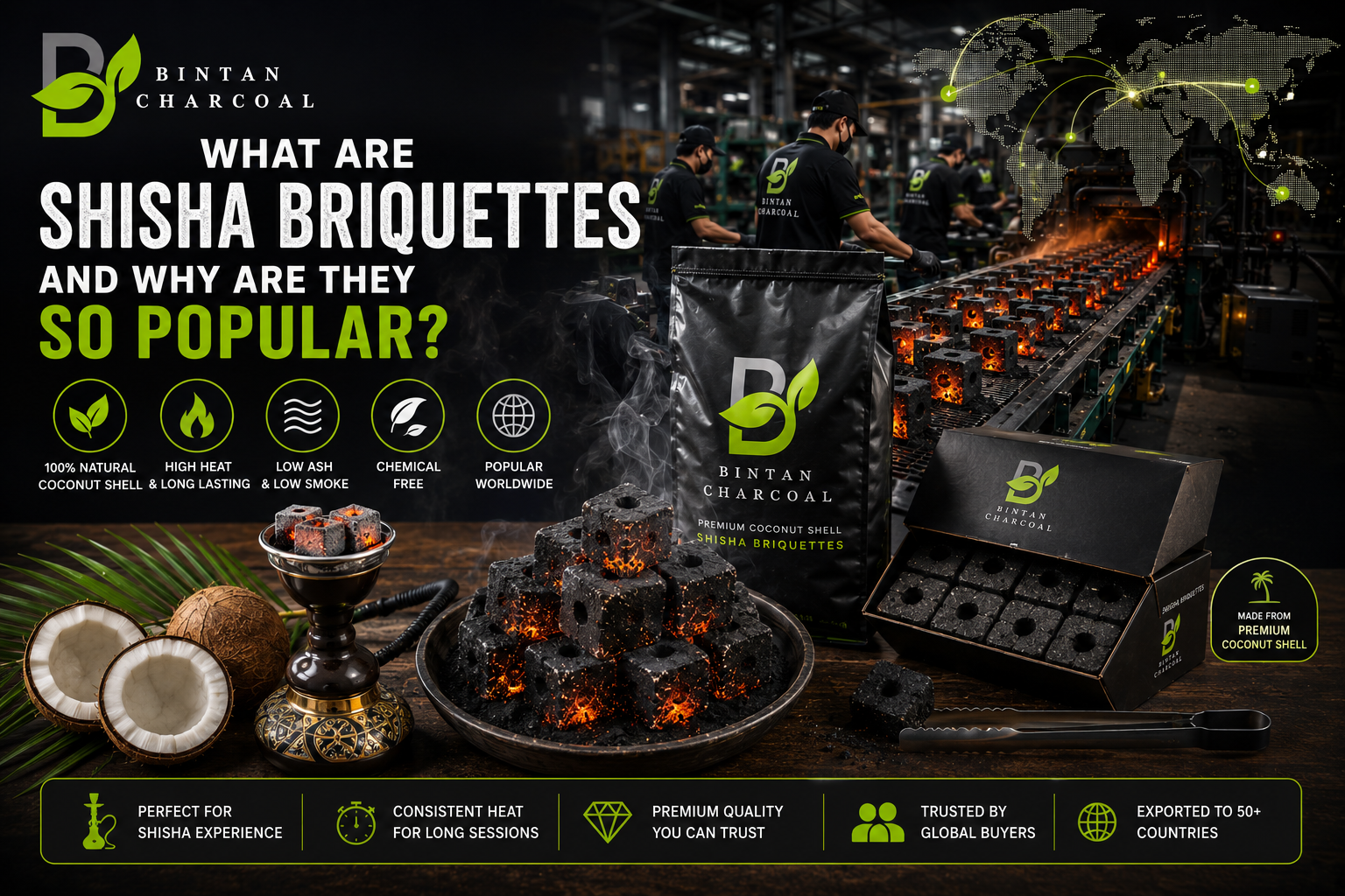 shisha briquette for hookah
