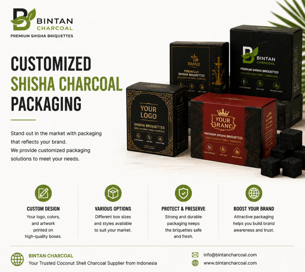 Customized Shisha Charcoal Packaging for Global Buyers