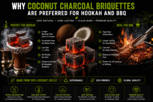 Why Coconut Charcoal Briquettes Are Preferred for Hookah and BBQ
