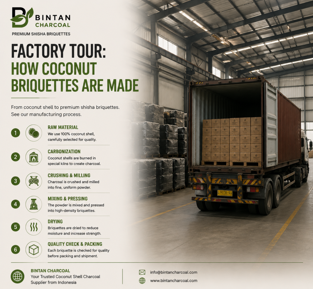 Factory Tour: How Coconut Briquettes Are Made
