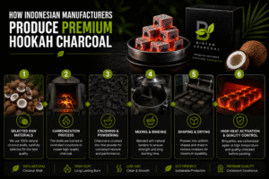 How Indonesian Manufacturers Produce Premium Hookah Charcoal