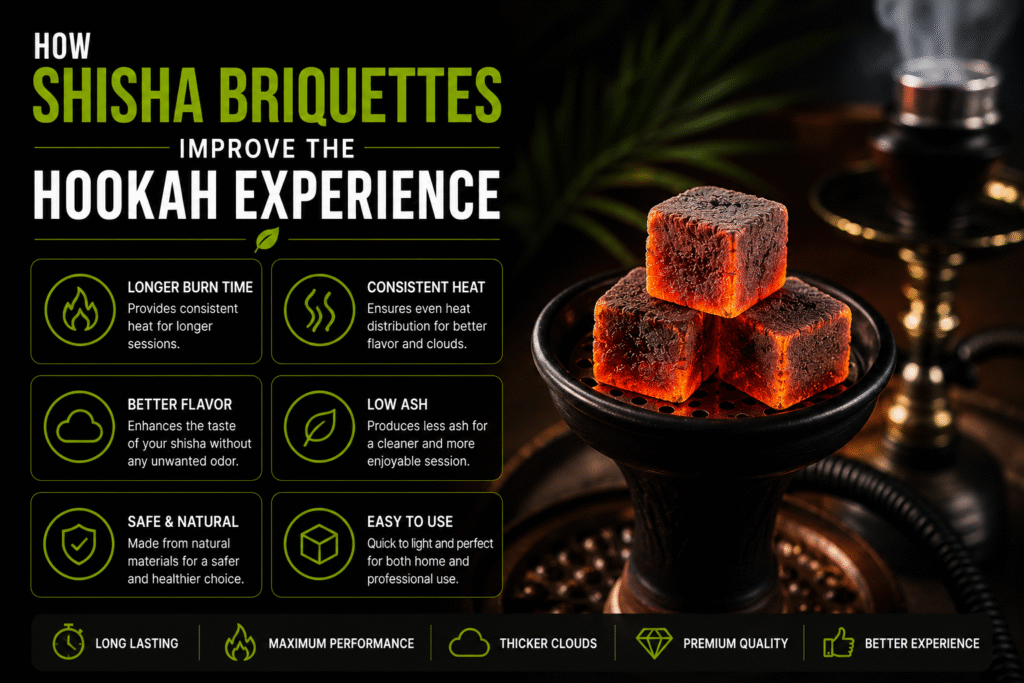 How Shisha Briquettes Improve the Hookah Experience