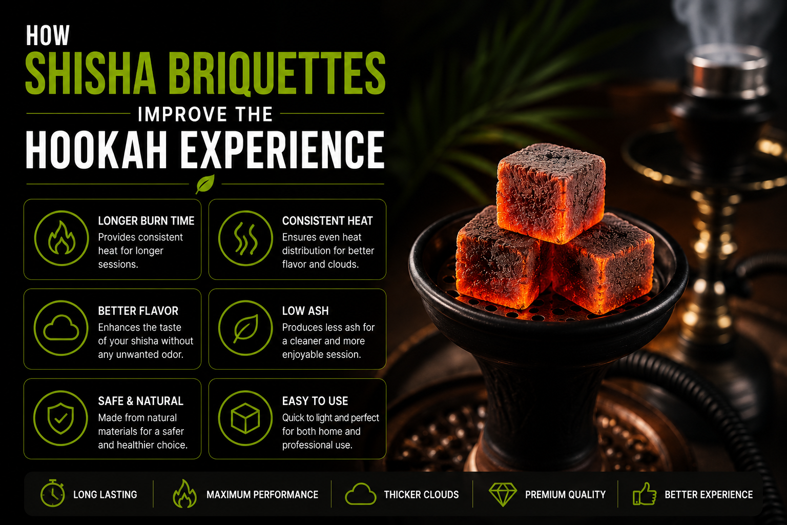How Shisha Briquettes Improve the Hookah Experience