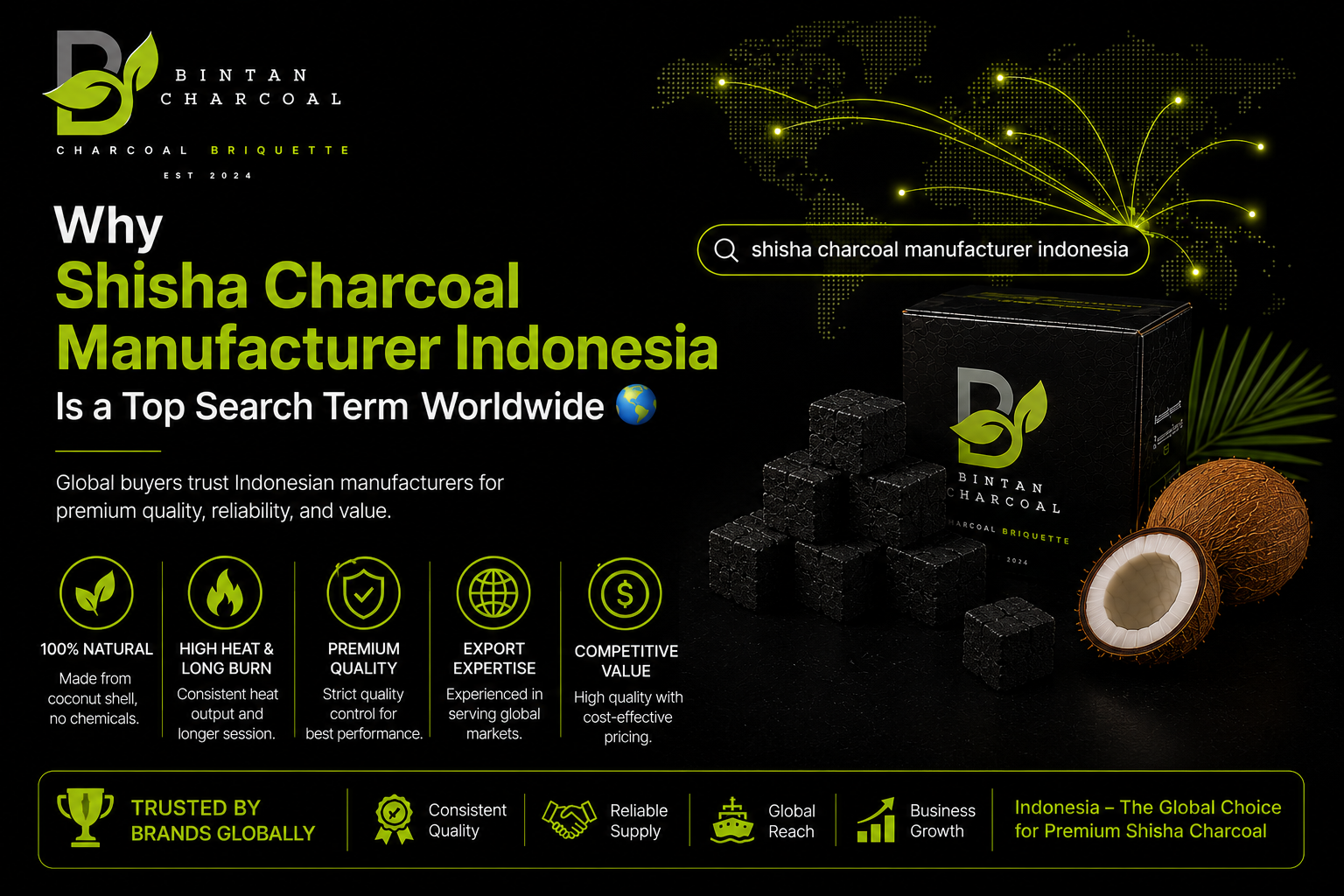Why Shisha Charcoal Manufacturer Indonesia Is a Top Search Term Worldwide