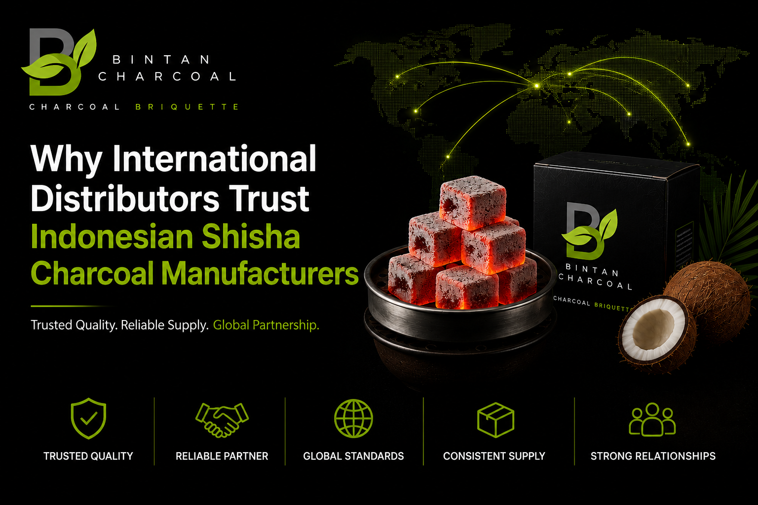 Why International Distributors Trust Indonesian Shisha Charcoal Manufacturers