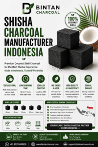 Shisha Charcoal Manufacturer Indonesia | Premium Coconut Charcoal
