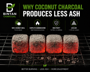 Why Coconut Charcoal Produces Less Ash