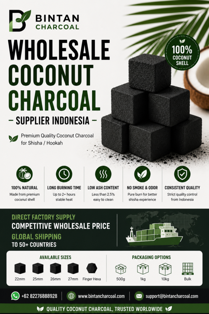 Wholesale Coconut Charcoal Supplier Indonesia
